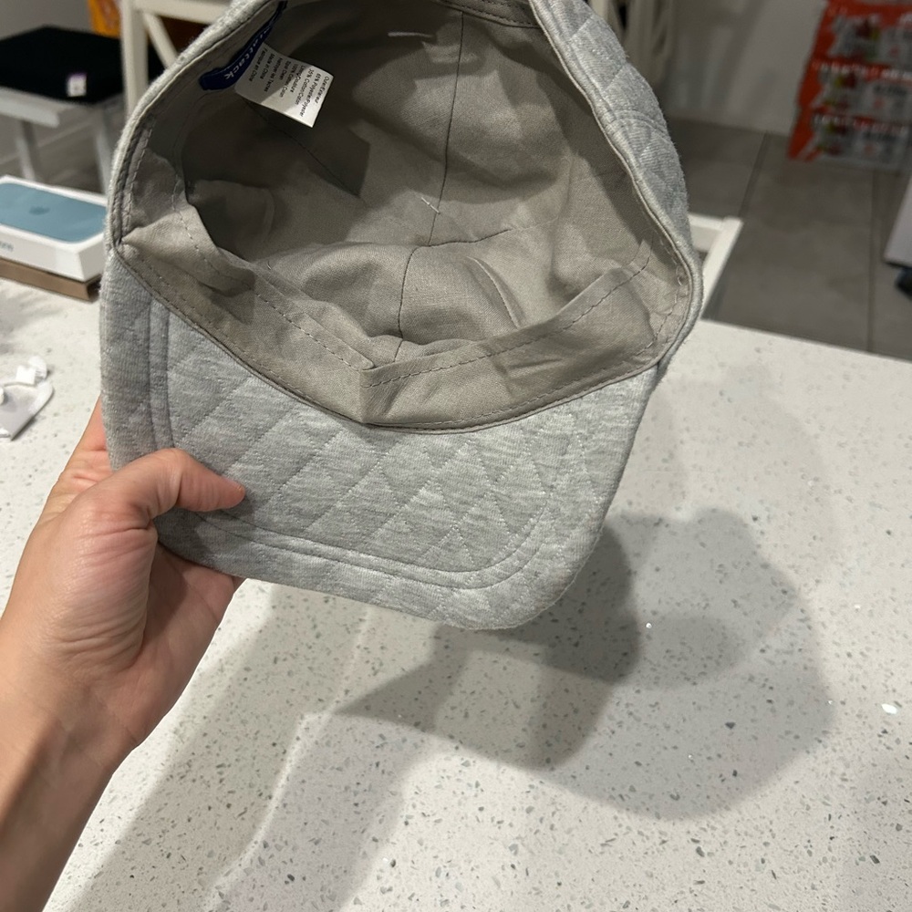 Hat Attack Light Gray Quilted Cap - image 4